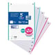 Oxford Recambio papel archivador | A4 Cuadrícula 5 mm 90 g 120 hojas Pastel