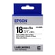 Epson LK-5WBN cinta negro sobre blanco 18 mm (S655006) | EPSC53S655006