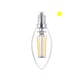 Bombilla Philips LED E14 | Filamento | Vela | Luz cálida | 4,3W