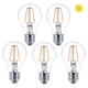 Pack x5: Bombilla Philips LED E27 | Filamento | Pera | Luz cálida | 4.3W | 2700K