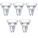 Pack x5:  Bombilla Philips LED GU10 | CorePro spotMV | Luz cálida | 5W | 3000K