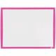 Nobo Pizarra blanca magnética pequeña | Marco fucsia 585 × 430 mm