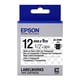 Epson LK-4TBN Cinta negro sobre transparente 12mm (C53S654012) | EPSLK-4TBN
