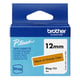 Brother Btag-T31 cinta no laminada negro sobre naranja 12 mm | BROBTAGT31