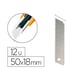 Repuesto Cutter | Hoja Ancha | 0,5x18mm | 12 u.