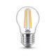 Bombilla Philips LED E27 | bola | filamento | luz cálida | 6,5W