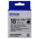 Epson LK-5SBR Cinta negro sobre plateado reflectante 18mm (C53S655016) | EPSLK-5SBR