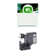 Q-Nomic S0718040 / 16957 cinta nylon flexible negro sobre blanco 12mm | QNS0718040
