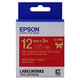 Epson LK-4RKK Cinta satinada dorado sobre rojo 12mm (C53S654033) | EPSLK-4RKK
