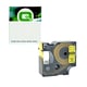 Q-Nomic 1805444 IND RHINO termorretáctil texto negro sobre amarillo 22mm | QN1805444