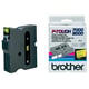 Brother TX-641 Cinta negro sobre amarillo 24mm | BROTX-641