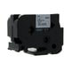 Q-Nomic TZe-M961 cinta metalizada 36mm texto negro sobre plateado mate (8M) | QNTZe-M961