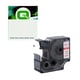 Q-Nomic 53715 (S0720950) cinta poliéster rojo sobre blanco 24mm | QNS0720950