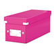 Leitz 6041 WOW Caja de Almacenamiento CDs Rosa Metalizado | Para 30 CDs