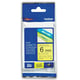 Brother TZe-FX611 cinta flexible 6mm texto negro sobre amarillo (8M) | BROTZEFX611