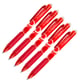 PACK x5: Bolígrafo Rojo | Retráctil | Borrable | 0.7mm