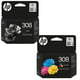 Pack HP 308 cartucho de tinta negro + color (original) | HPB-308