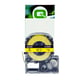 Q-Nomic LK-4YBP cinta negra sobre amarillo pastel 12 mm | QNC53S654008