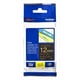 Brother TZe-334 cinta 12mm texto dorado sobre negro (8M) | BROTZe-334