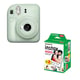 Fujifilm instax mini 12 Verde Pack cámara + Papel foto