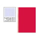 Cuaderno Espiral Folio | 80H | Cuadrícula 4mm | Tapa Dura | 75gr | Rojo