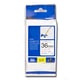 Brother TZe-FX261 cinta flexible 36mm texto negro sobre blanco (8M) | BROTZe-FX261