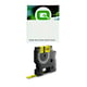Q-Nomic S0718290 / 18054 IND Tubo retráctil de cinta Rhino negro sobre amarillo 9 mm | QN18054
