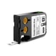 Dymo XTL 1868806 envoltura de cable flexible negro sobre blanco 12mm | DYM1868806