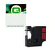Q-Nomic 45017 (S0720570) cinta plástica negro sobre rojo 12mm | QN45017