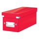Leitz 6041 WOW Caja de Almacenamiento CDs Roja | Para 30 CDs