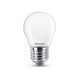 Bombilla Philips LED E27 | bola mate | luz cálida | 6.5W