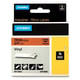 Dymo 18436 (S0718500) IND Rhino cinta vinilo negro sobre naranja 19 mm | 18436
