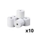 Pack 10x Rollo térmico | 57X40X12 | Blanco