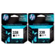 HP 338 (CB331E) 2 Cartuchos de tinta negra | HPB-338pack