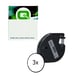 Pack x3: Q-Nomic 91201 (S0721610) cinta plástica negro sobre blanco 12mm | QNB-91201