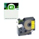 Q-Nomic 18433 (S0718470) IND cinta vinilo negro sobre amarillo 19mm x 5,5M | QNS0718470