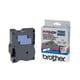 Brother TX-151 Cinta negro sobre transparente 24mm | BROTX-151