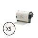 Q-Nomic DK-11240 Etiqueta Precortada | Papel térmico removible | Multipropósito | 102x51mm | Pack 5 Unidades | QNB-DK-11240