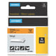 Dymo 18435 (S0718490) cinta vinilo negro sobre naranja 12mm | 18435