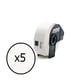 Pack x 5: Q-Nomic DK-11201 Etiqueta Precortada Papel térmico Multipropósito 29x90mm | QNB-DK-11201