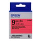Epson LK-3RBP cinta negro sobre rojo pastel 9mm (C53S653001) | EPSLK-3RBP