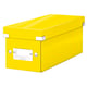 Leitz 6041 WOW Caja de Almacenamiento CDs Amarilla | Para 30 CDs