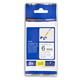 Brother TZe-FX211 cinta flexible 6mm texto negro sobre blanco (8M) | BROTZEFX211