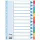Separador Cartulina | Esselte 100194 | Multitaladro | A4 | 12 pestañas