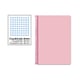 Cuaderno Espiral Folio | 80H | Cuadrícula 4mm | Tapa Dura | 75gr | Rosa