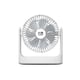 Ventilador de sobremesa portátil | 18 cm | Blanco