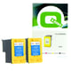 Q-Nomic Pack 110 (CB304AE) 2 cartuchos de tinta color | QNB-CB304BK2X