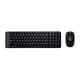 Logitech Teclado MK220 y Ratón M150 inalámbricos | Portugués | Negro