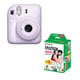 Fujifilm instax mini 12 Lila Pack cámara + Papel foto