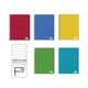 PACK x5: Cuaderno Espiral Folio | 80H | Rayado Horizontal | Tapa Blanda | 60gr